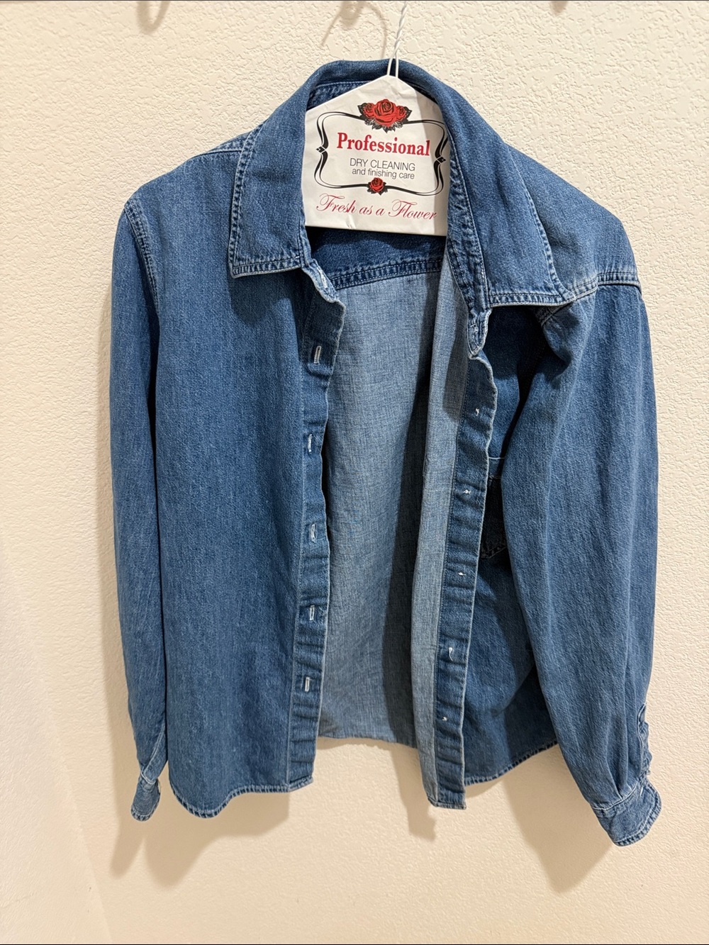 GAP Denim Blue Button-Up Jacket